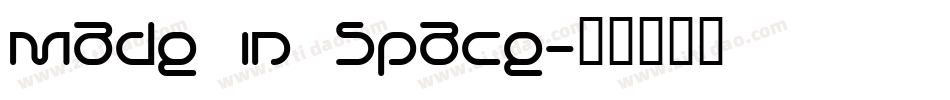 Made in Space字体转换